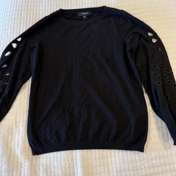 Vero Moda Black Balloon Sleeve Sweater with Cut Outs - L - Picture 3 of 3